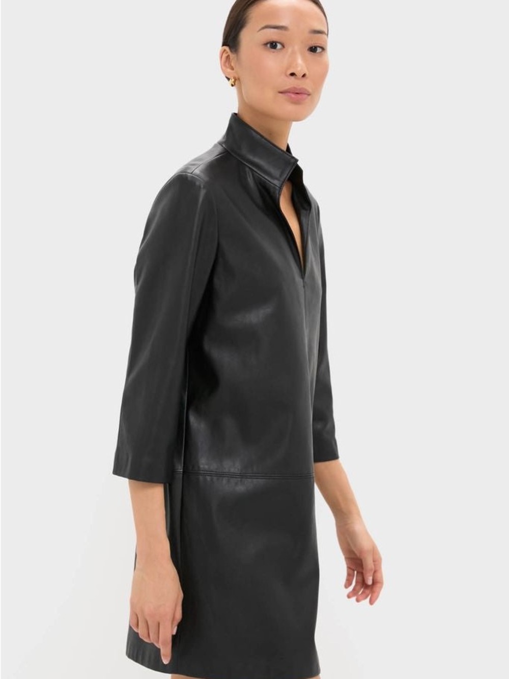 Tuckernuck Black Leather Clifton Dress NWT - Picture 3 of 9